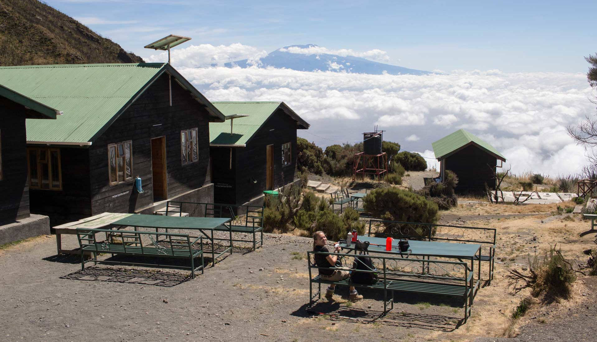 Miriakamba Hut on the Marangu Route, Kilimanjaro